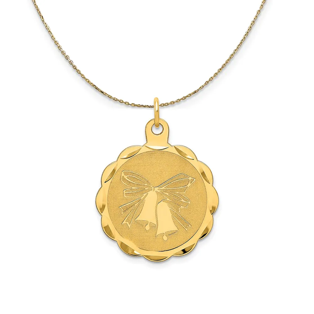 14k Yellow Gold Wedding Bells Necklace