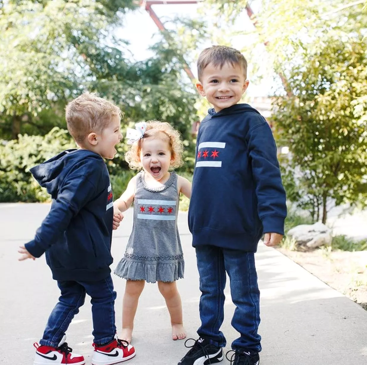 18 Month Chicago Flag Baby Dress