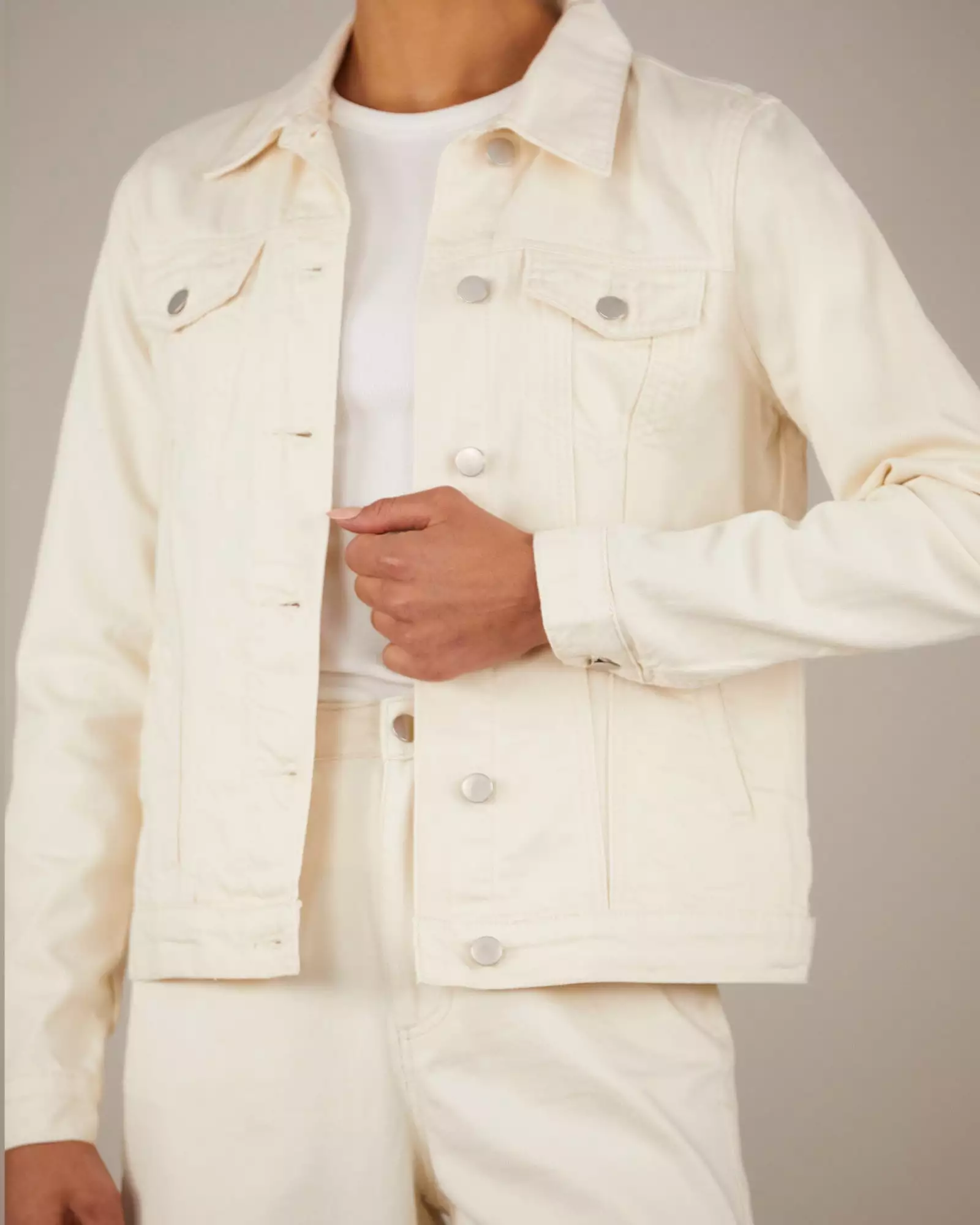 Alliance Drill Denim Jacket - Cream