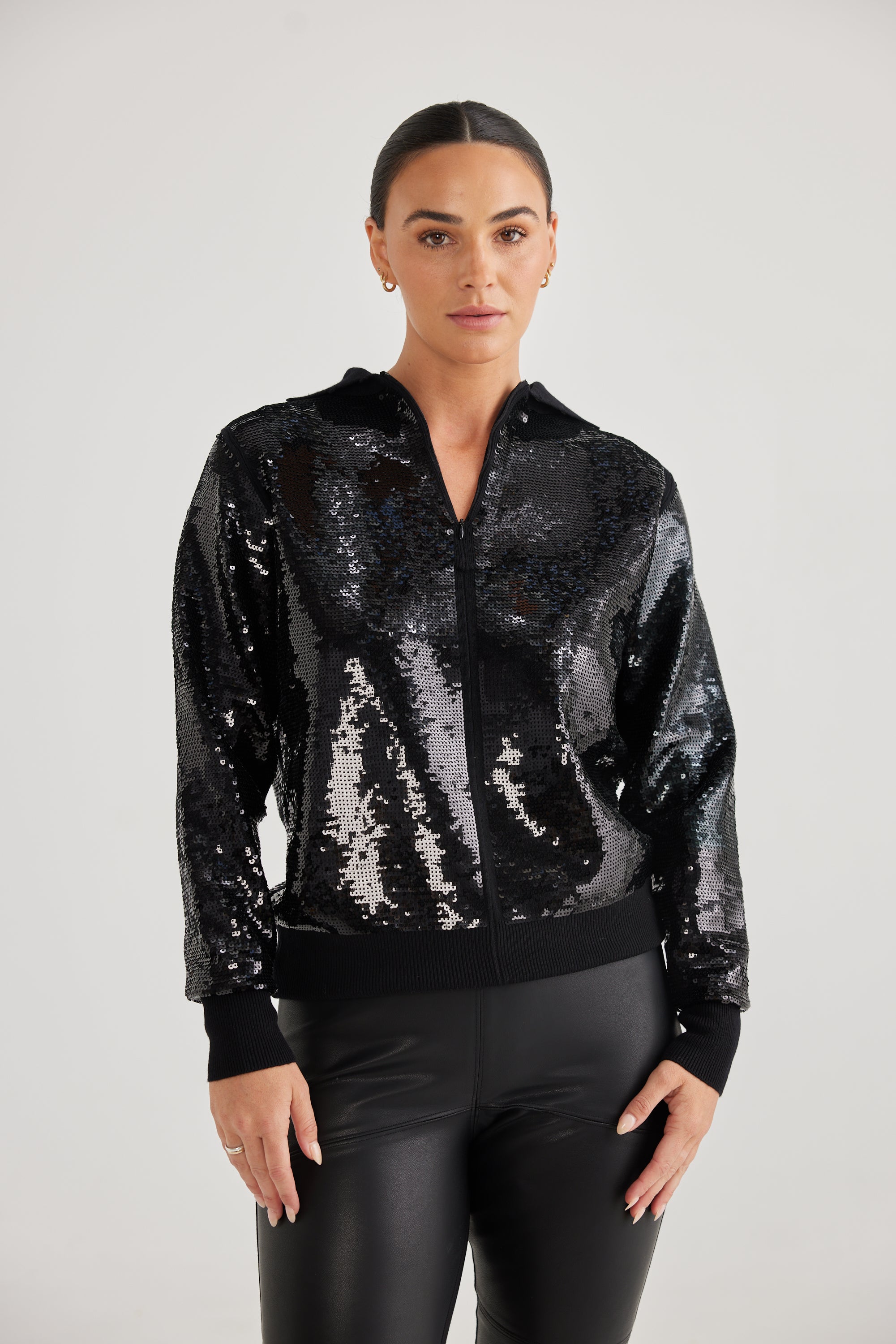 Ambient Sequin Knit- Black