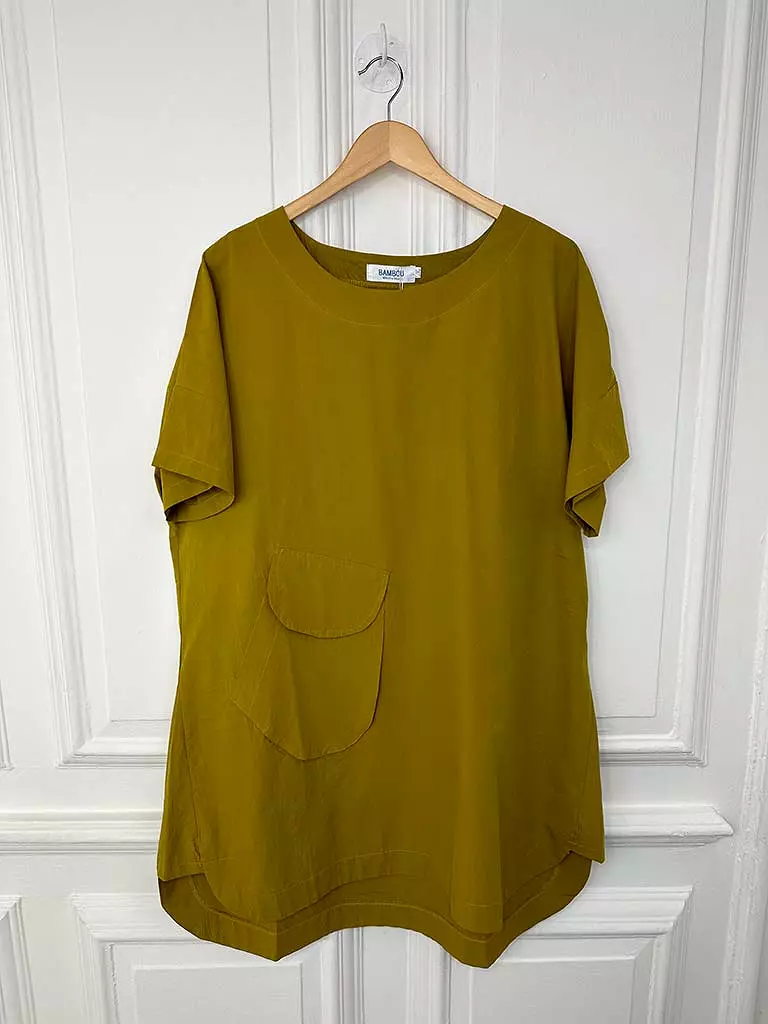 Bambou by Bella Blue Cotton Pocket Tunic - Ochre