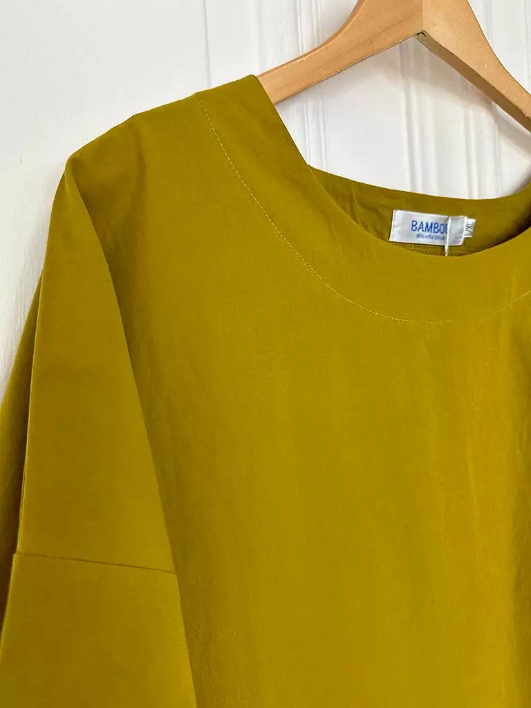 Bambou by Bella Blue Cotton Pocket Tunic - Ochre