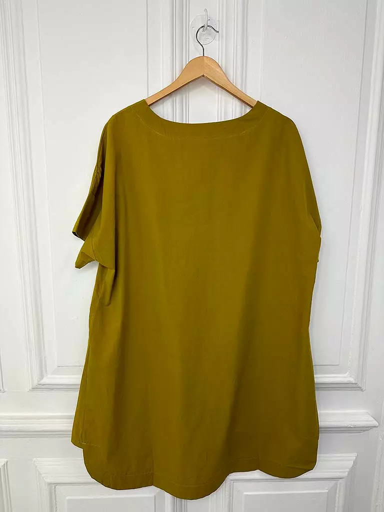 Bambou by Bella Blue Cotton Pocket Tunic - Ochre