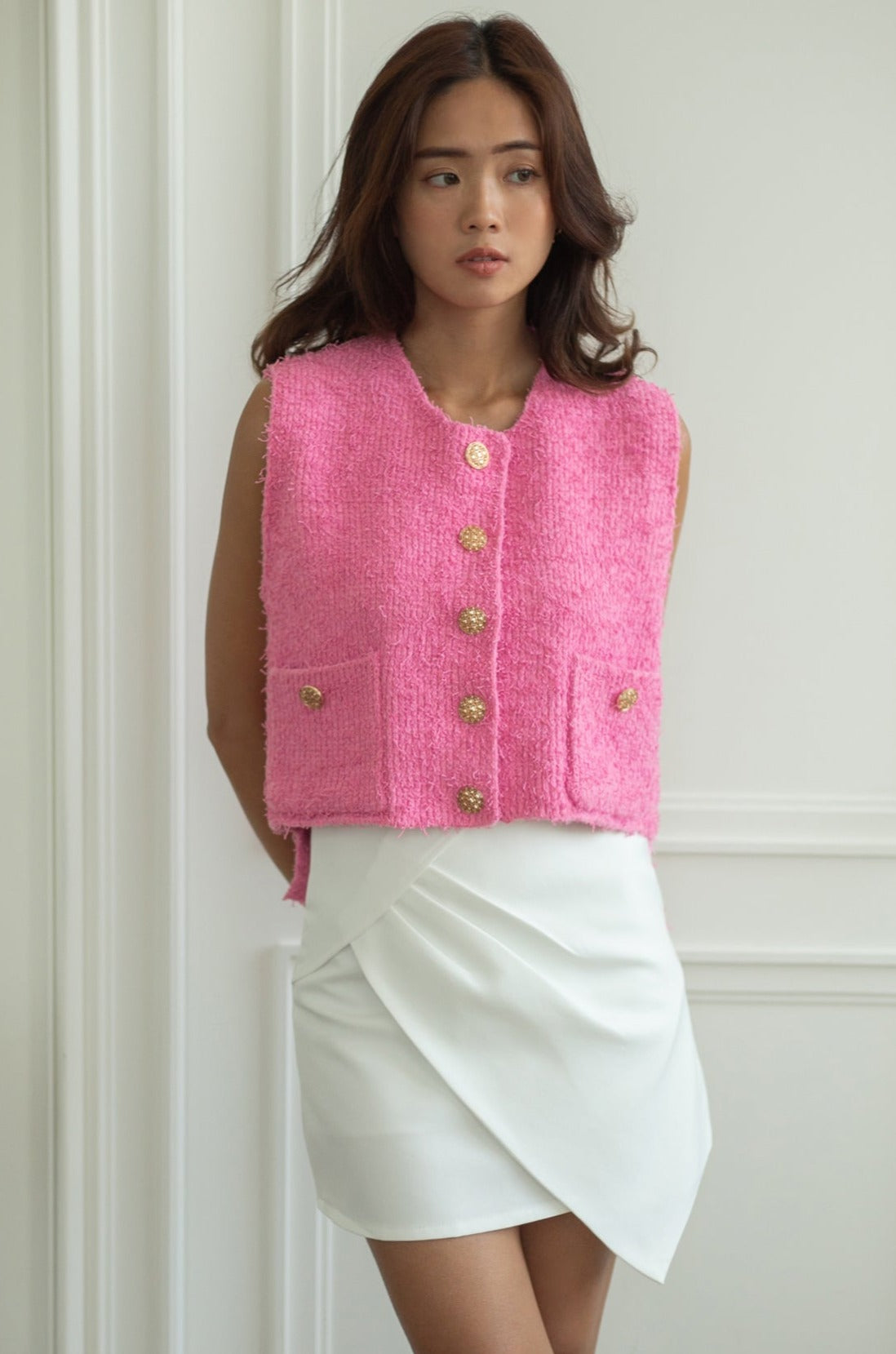 Barbie tweed jacket in pink