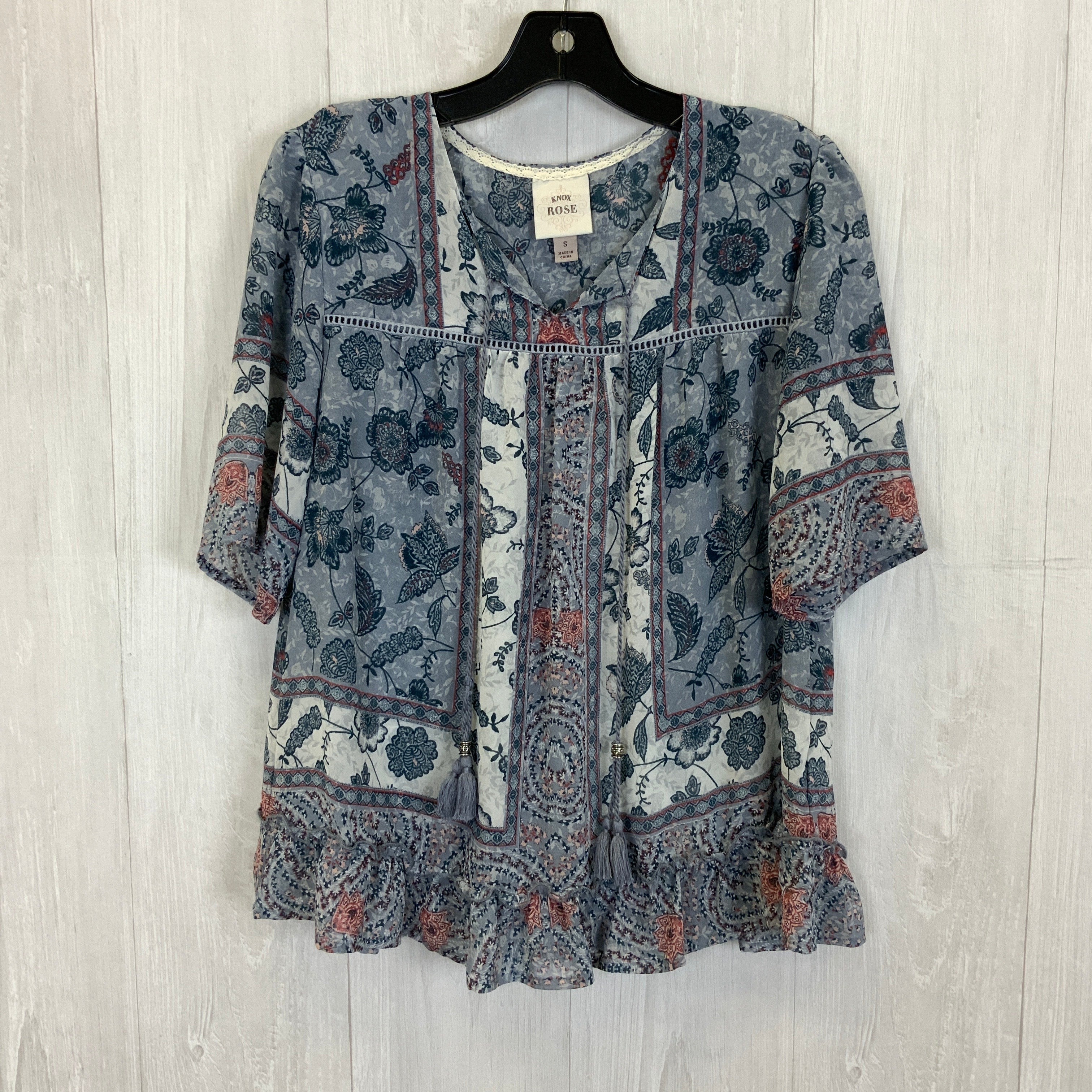 Blouse Short Sleeve By Knox Rose  Size: S