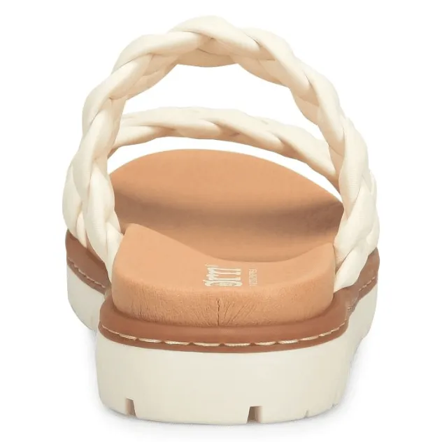 Born Women's Freesia White Butter Strap Sandals BR0048101-WHT