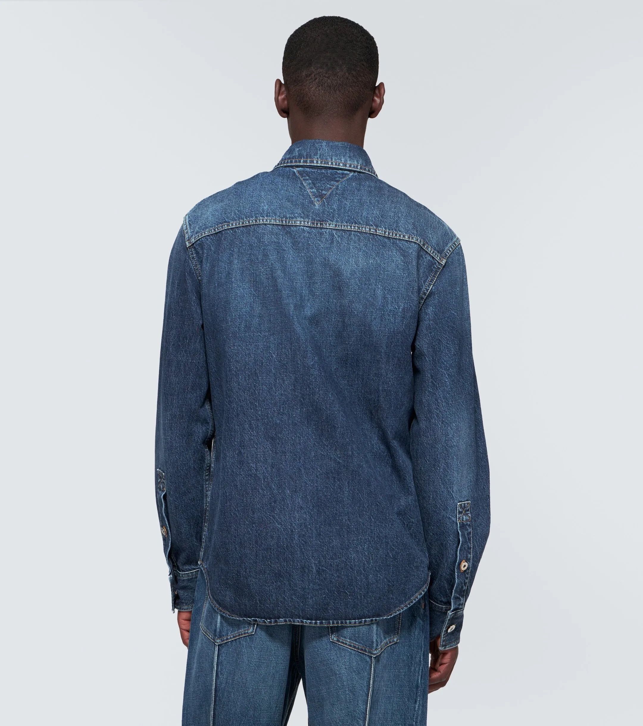 BOTTEGA VENETA  |Denim Street Style Plain Cotton Washed denim Shirts