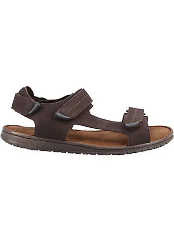 Brown Neville Quarter Strap Sandals by Hush Puppies | Look Again