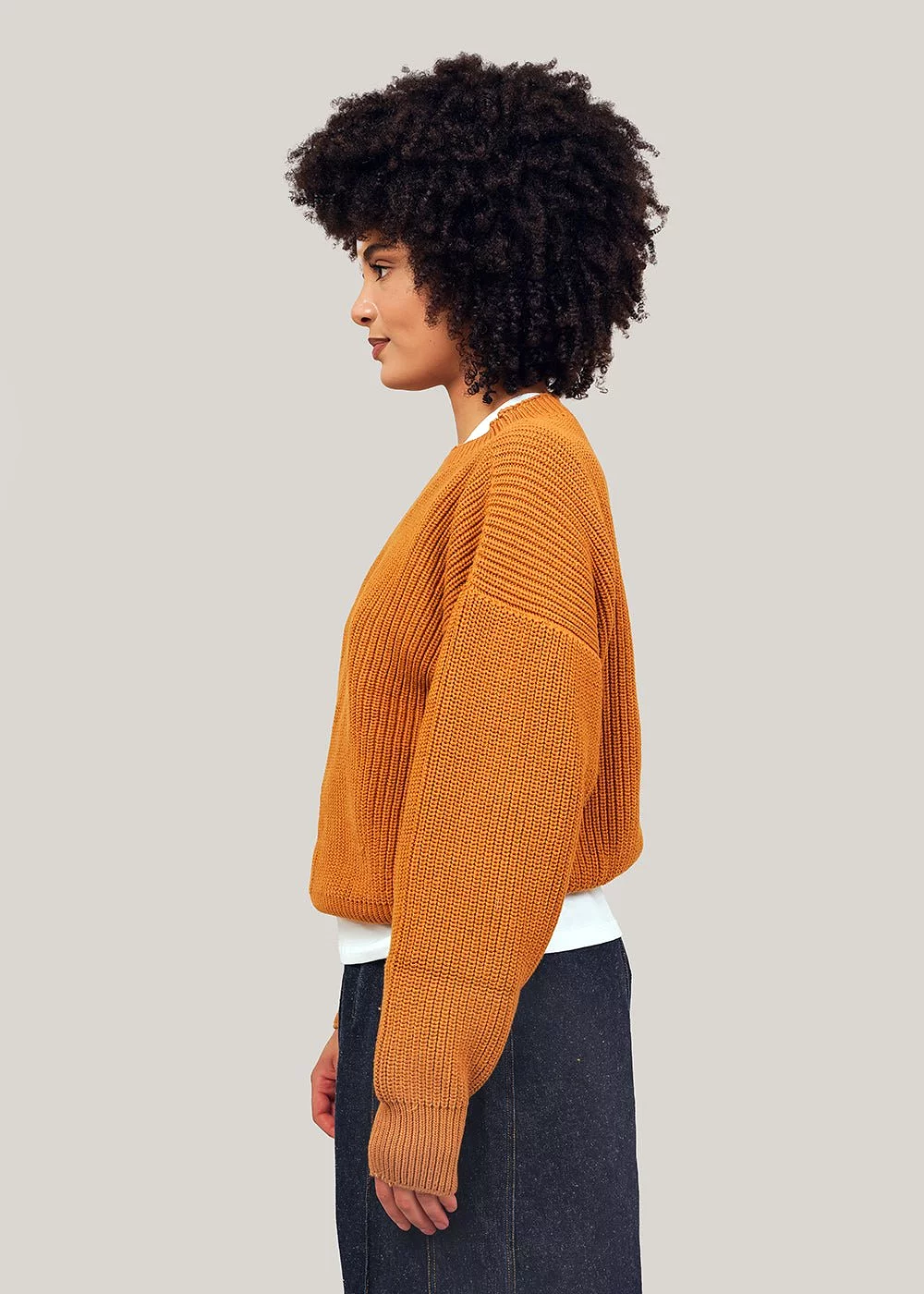 Burnt Yellow Mea Pullover