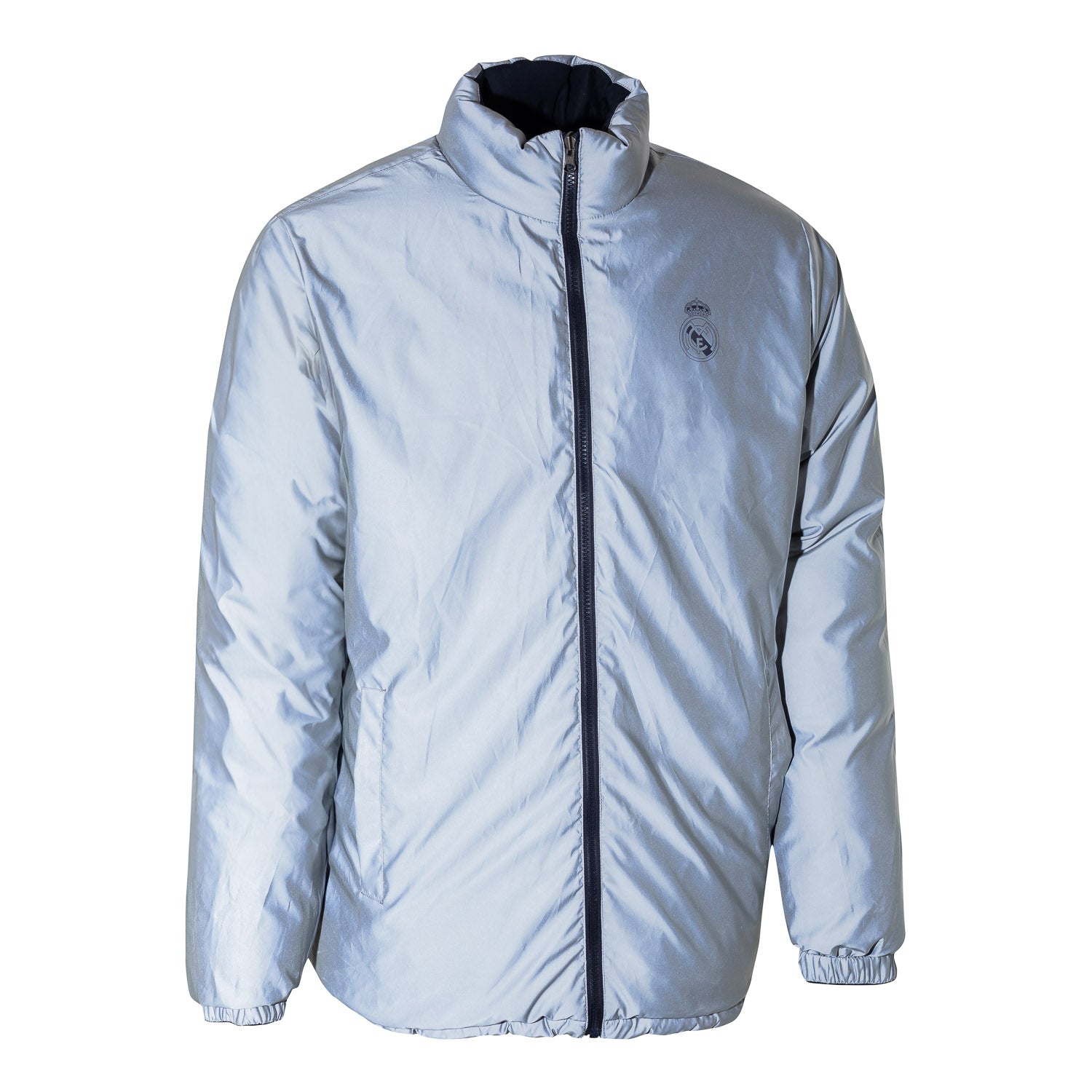 Cazadora Acolchada Outerwear Hombre Reversible Reflectante Azul