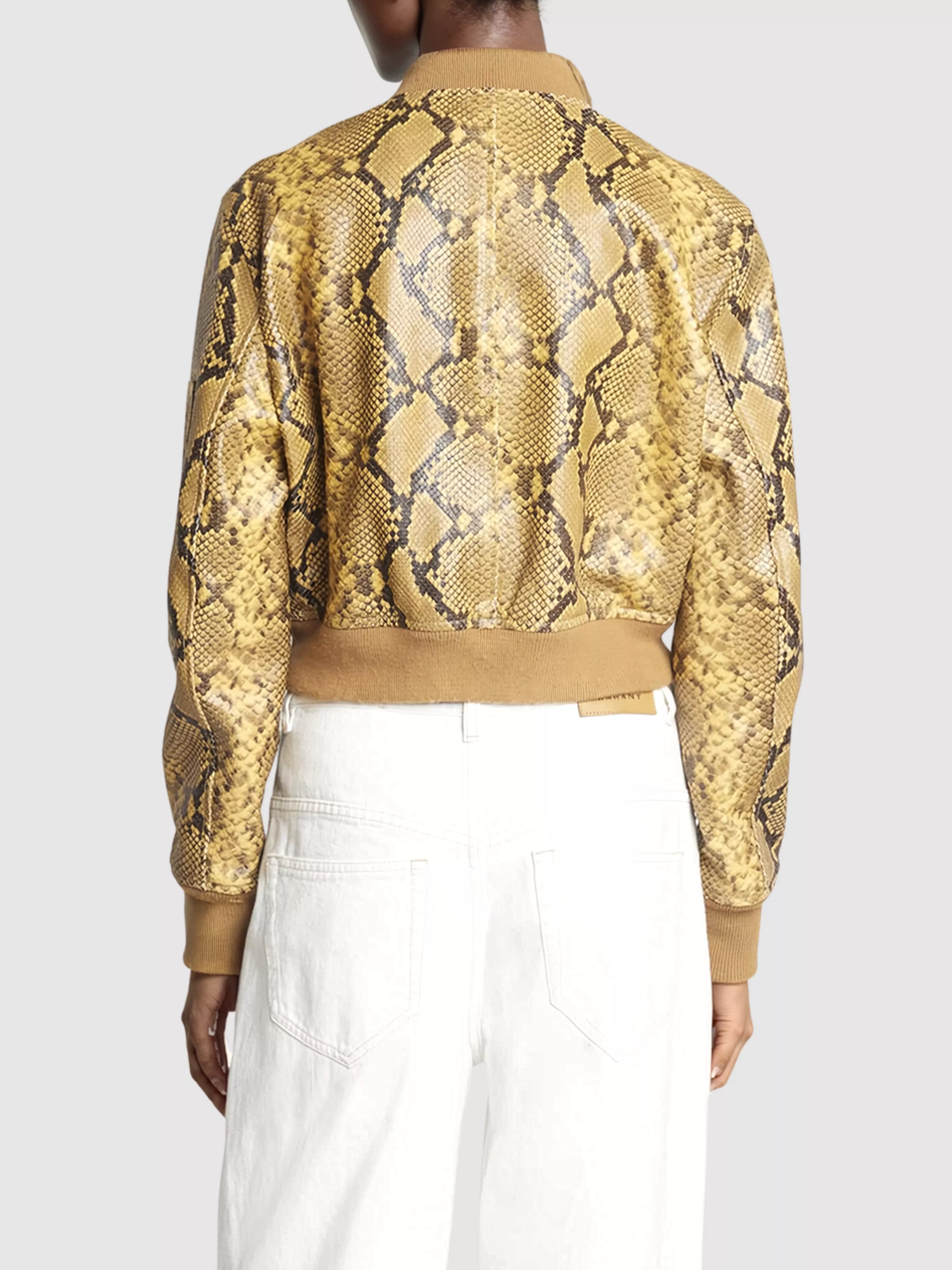 Cerem Animal-Print Bomber Jacket