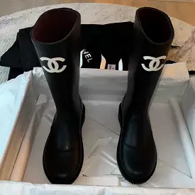 Chanel Rain Boots