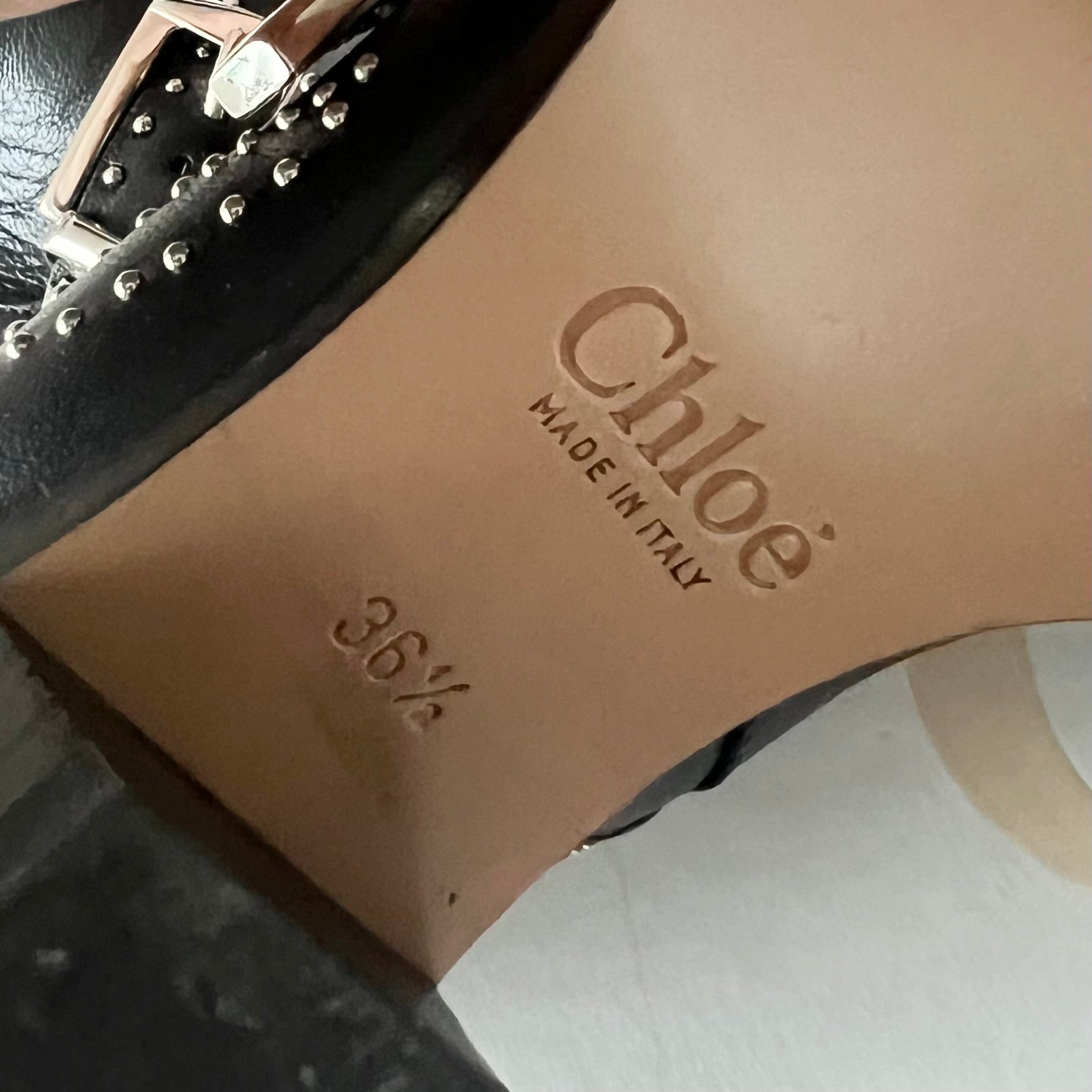 Chloe Susana Studded Leather Ankle Boots