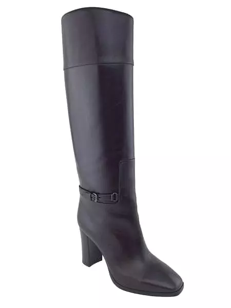 Christian Louboutin Leather Mervillon 85 Knee Boots 6/36