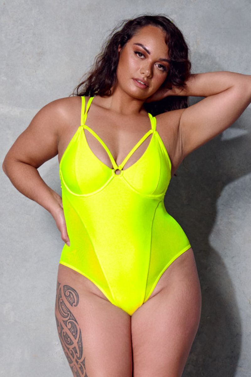 CXIX Classique Bodysuit - Neon Yellow