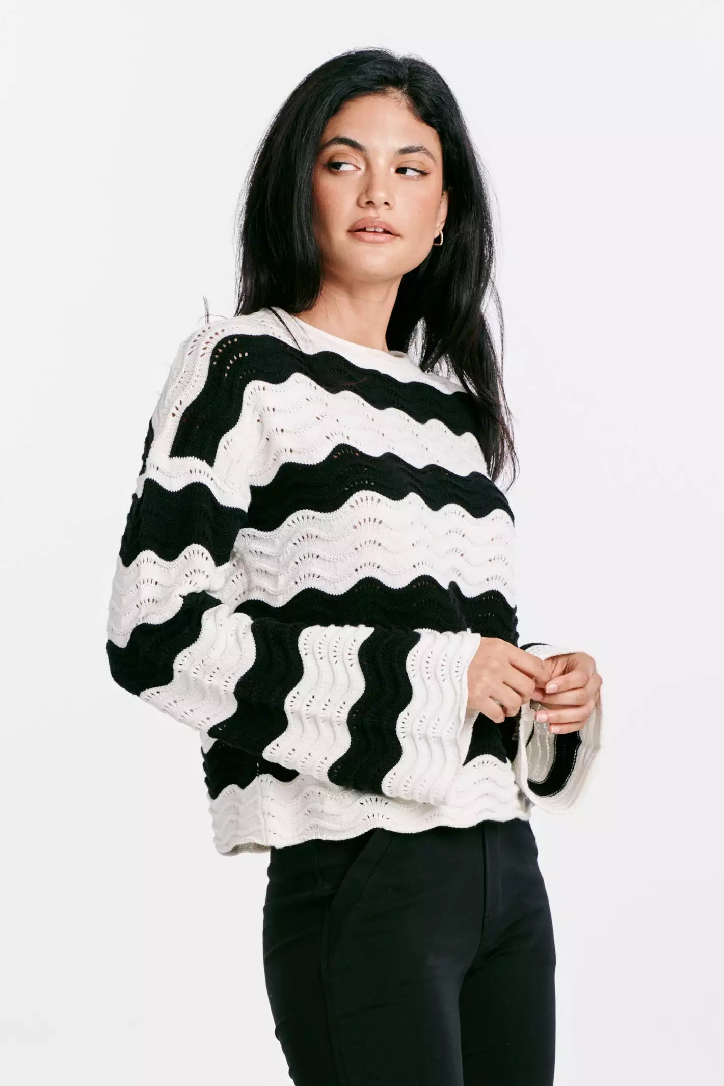 Daisy Drop Shoulder Sweater