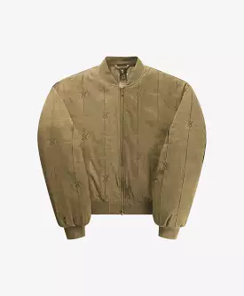 Dark Beige Rasal Bomber Jacket