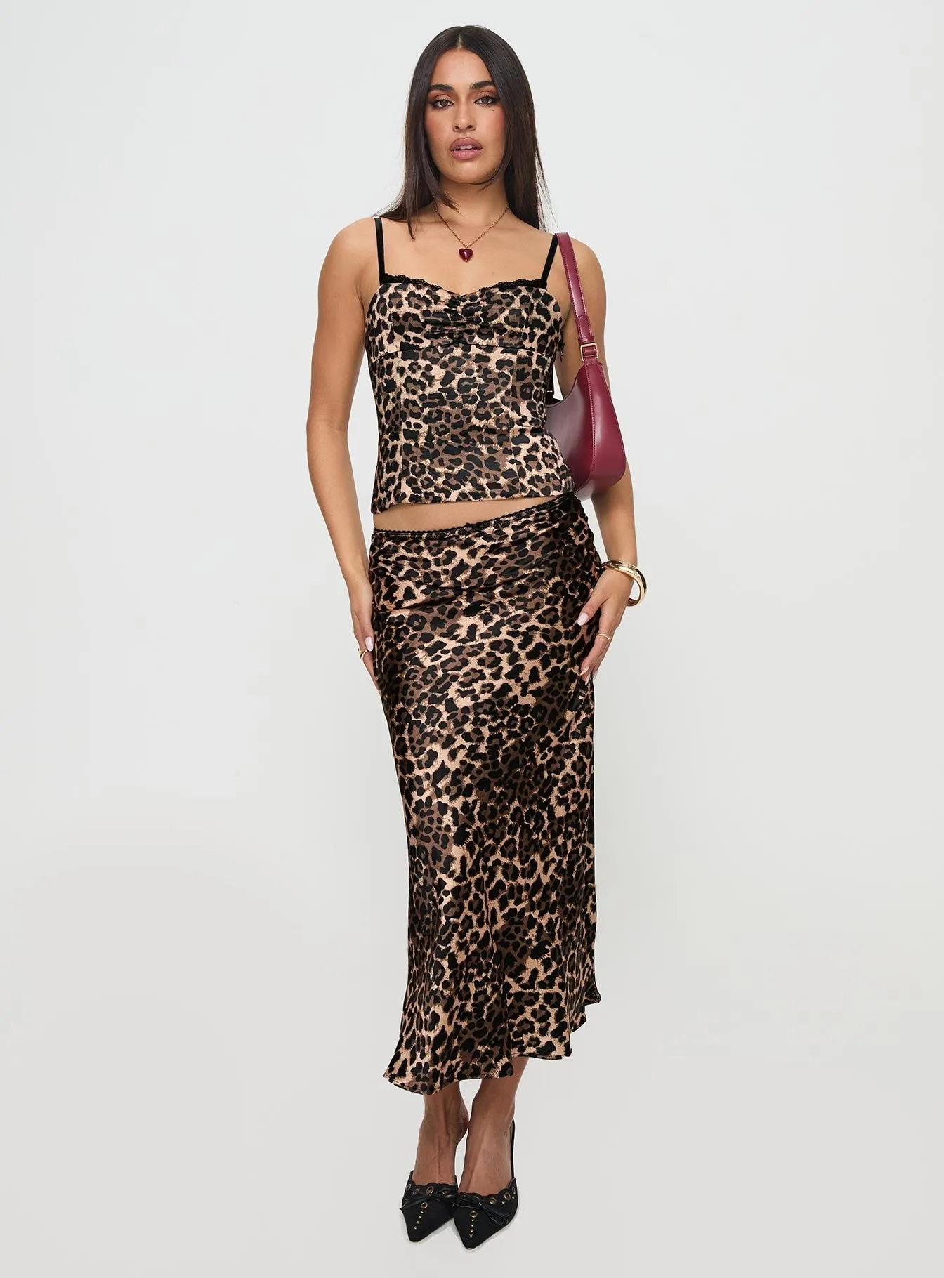 Enigmatic Maxi Skirt Leopard