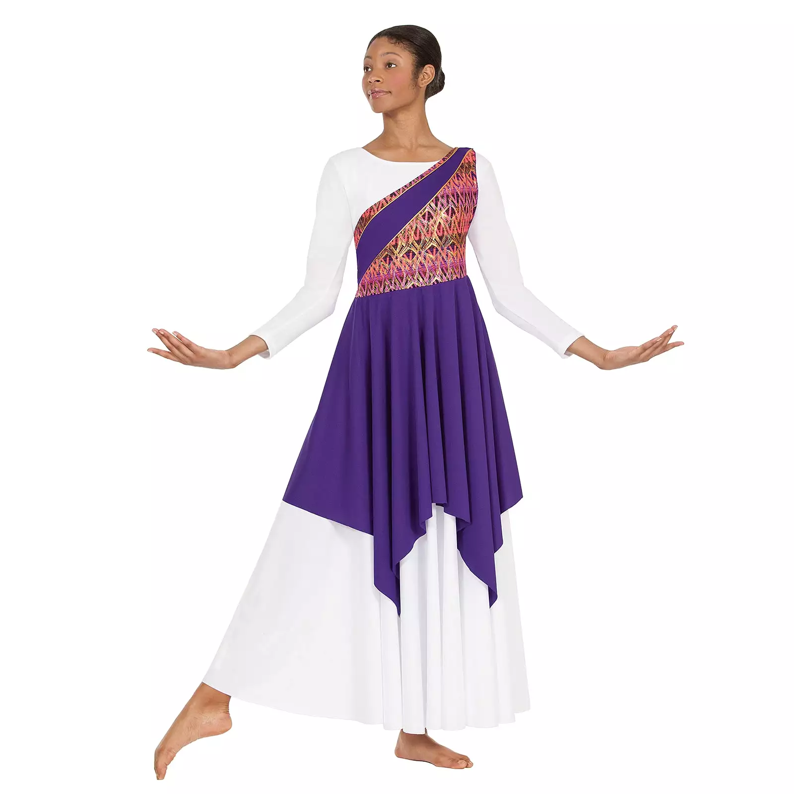 Eurotard Adult Joyful Praise Asymmetrical Tunic