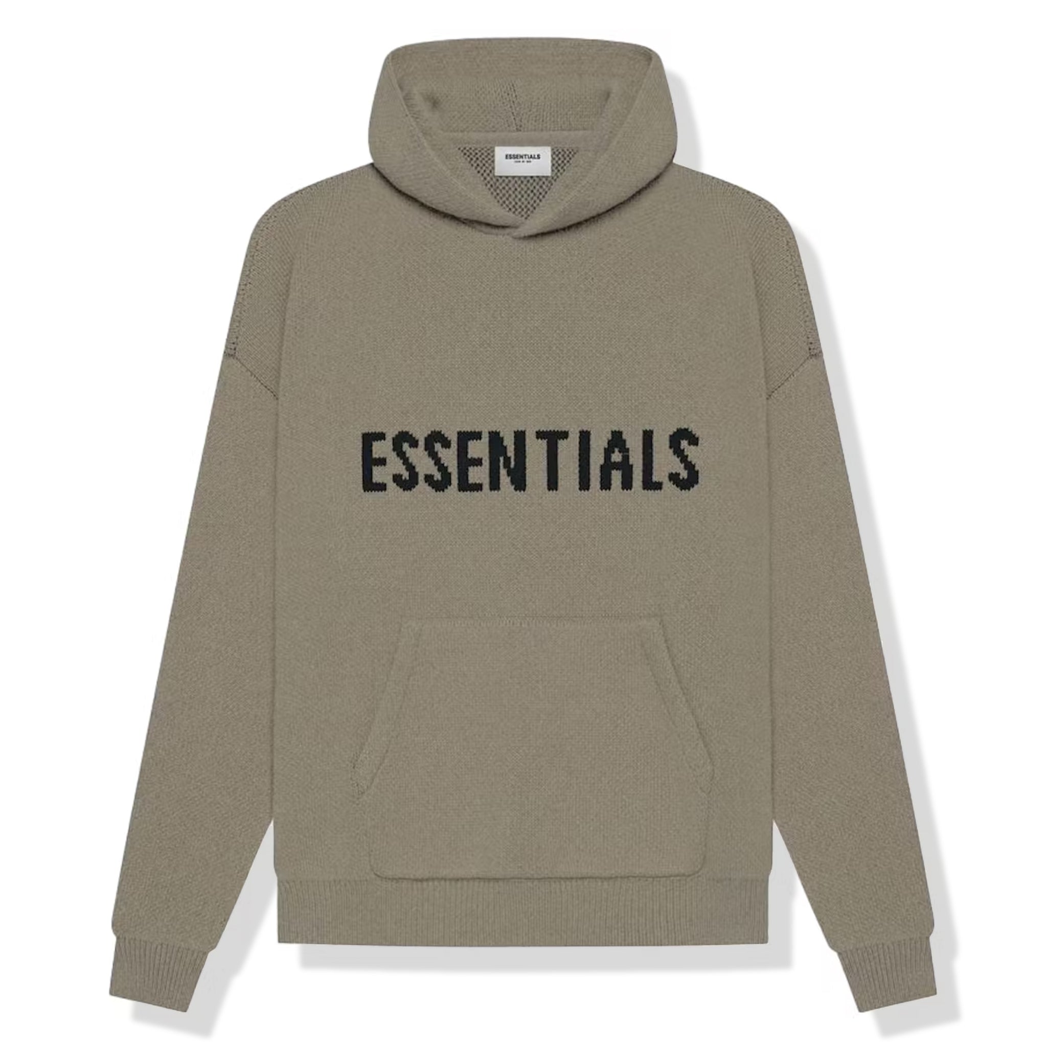 Fear Of God Essentials Taupe Knit Hoodie