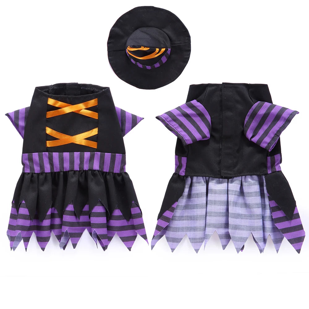 Funny Halloween Pet Cat Clothes For Dog Costume Dress Up Outfit Personality Cosplay Cat Costume Christmas Party Dog Coat Cloth35