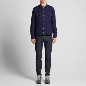 GANT Rugger Army OvershirtNavy Slub Flannel