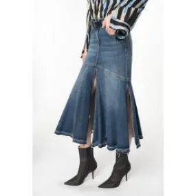 Gonna midi denim vintage donna Denim