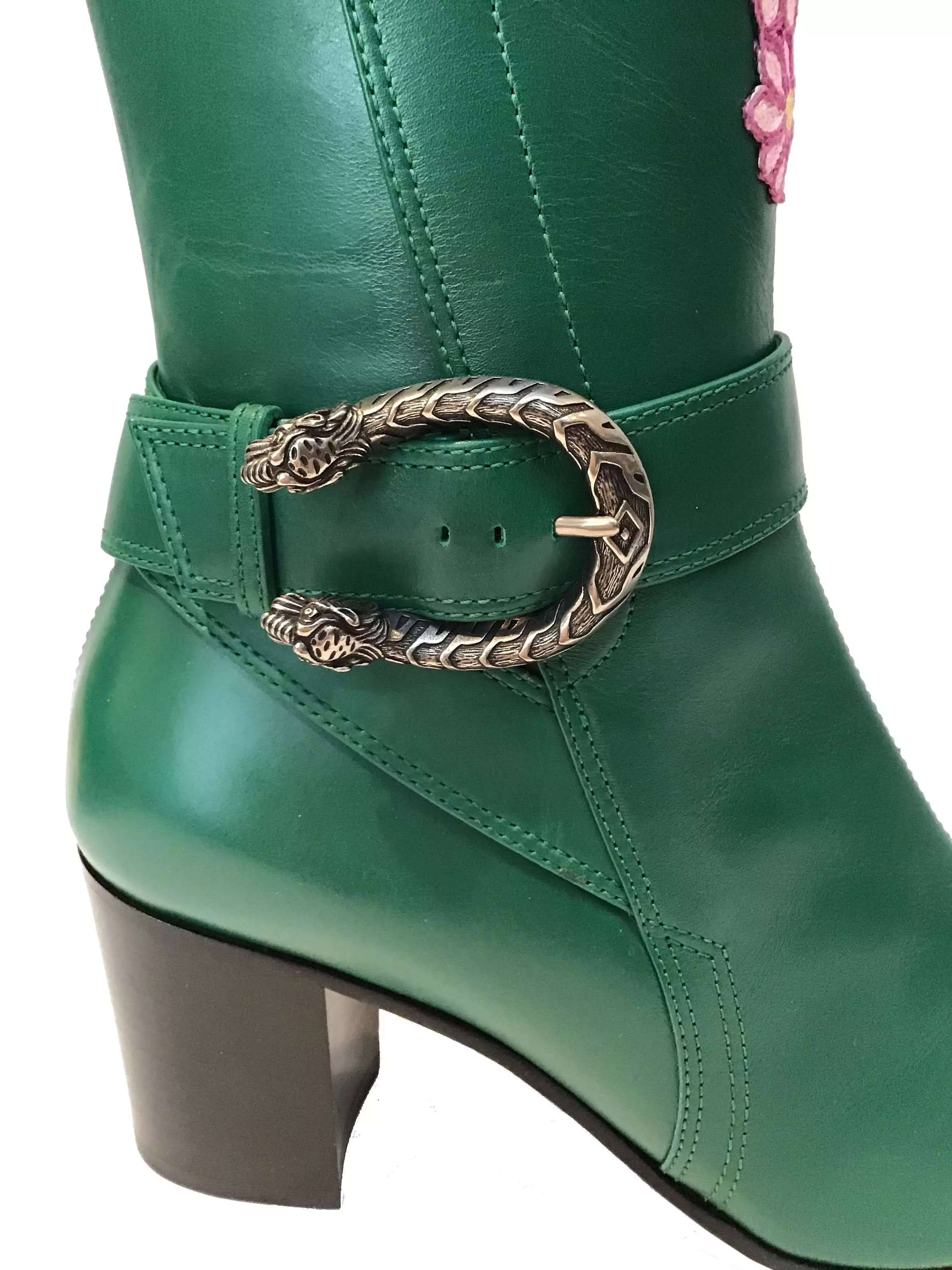 Gucci Dionysus Embroidered Knee Boots Size 7.5