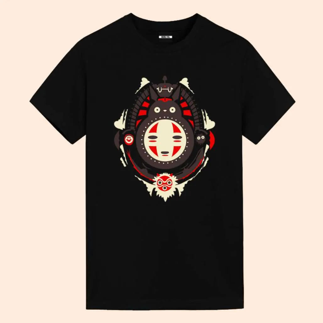 Hayao Miyazaki Characters Anime Graphic Tees