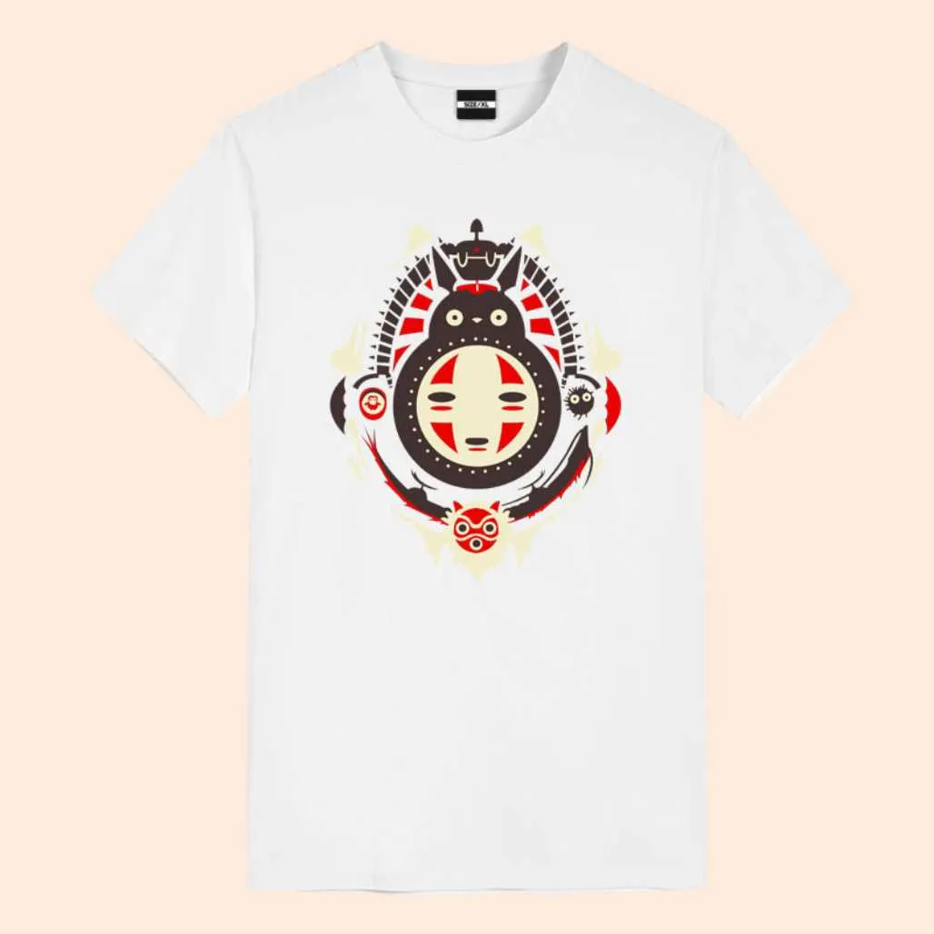 Hayao Miyazaki Characters Anime Graphic Tees