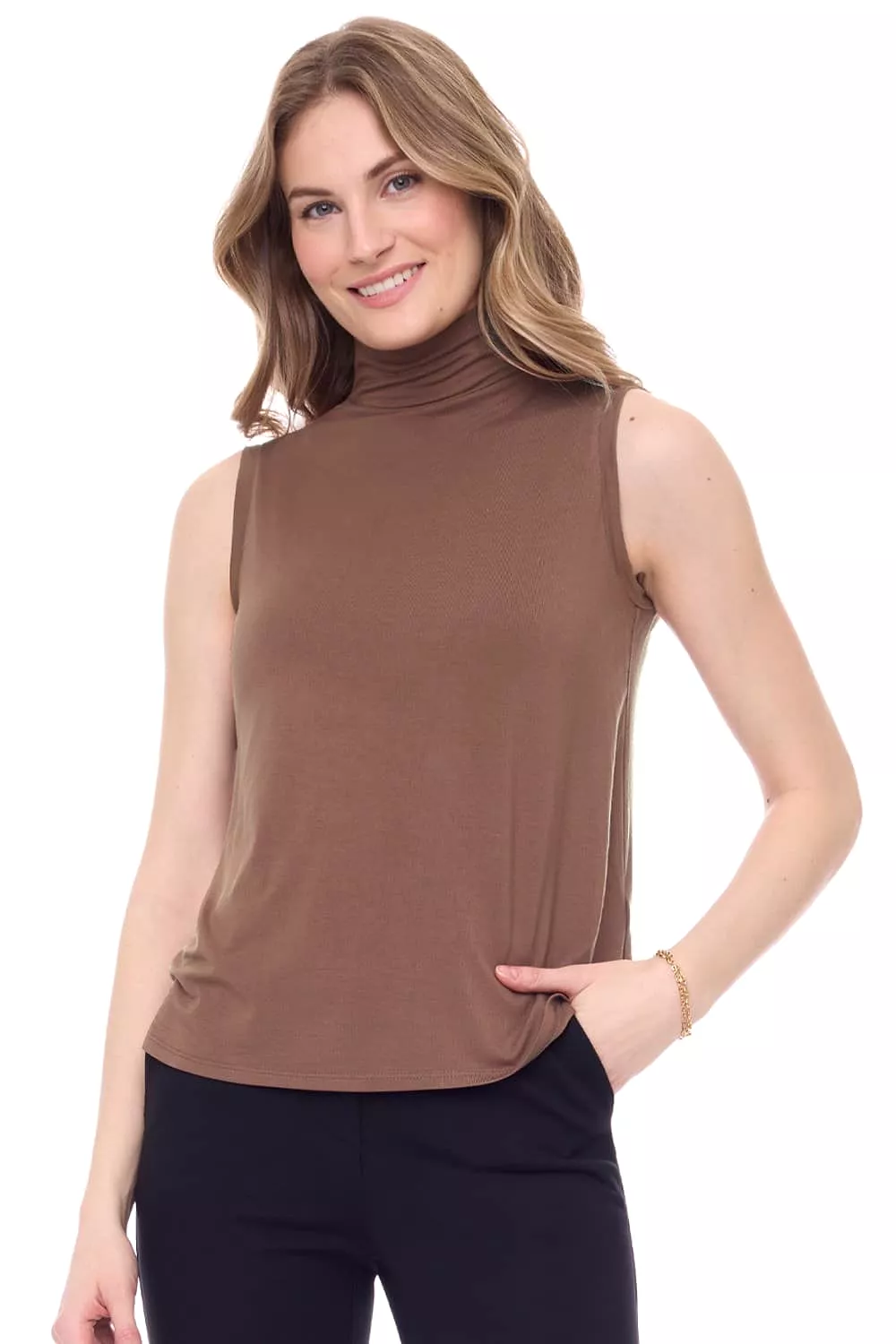 ILTM - Kali Sleeveless Turtleneck - (black or camel)