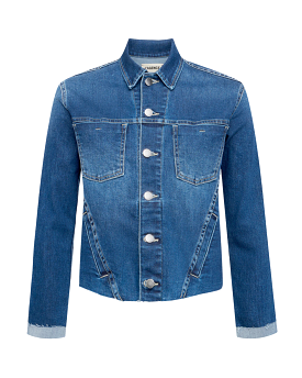 Janelle Slim Denim Jacket (Magnolia)