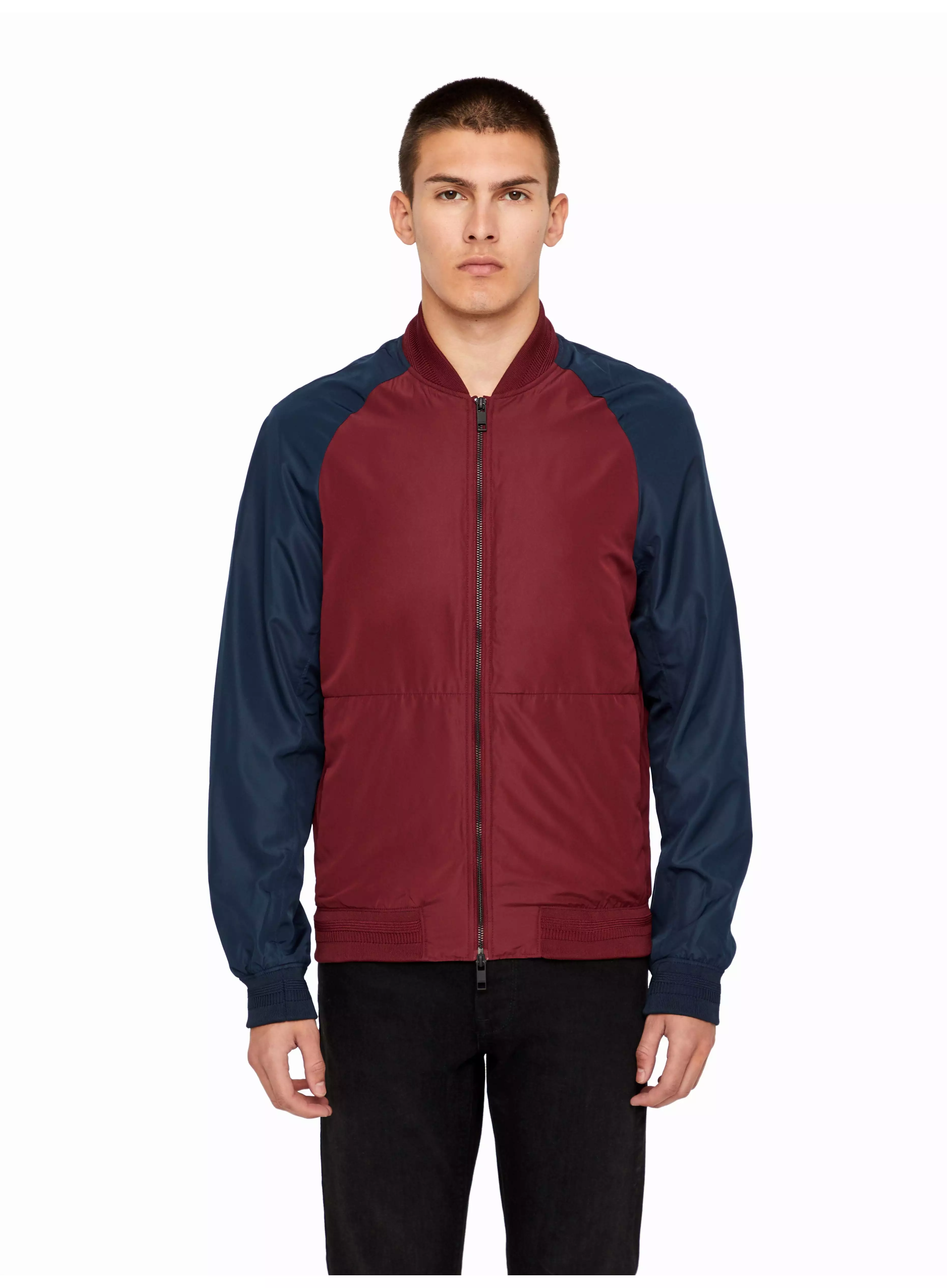 J.Lindeberg Mens Action Bomber Jacket - ZINFANDEL