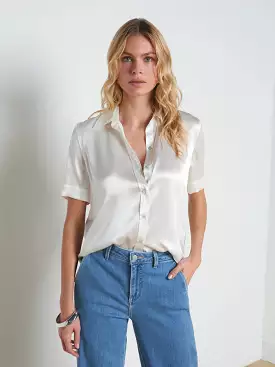 L’agence - Ellah Silk Blouse - Ivory