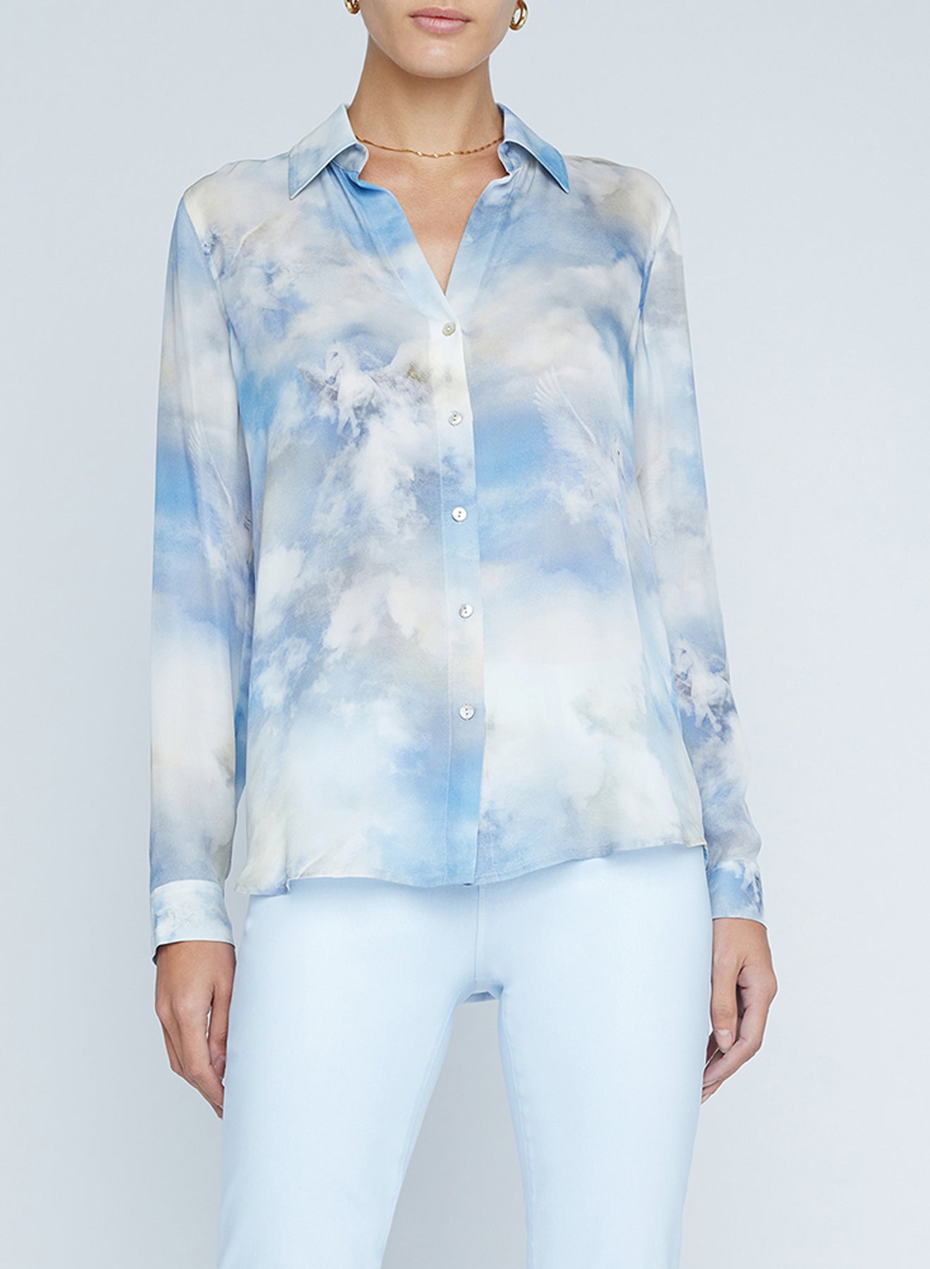 L’agence - Nina Blouse - Light Blue Pegasus