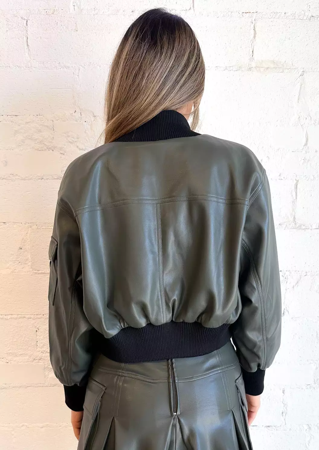 Leather Bomber Jacket