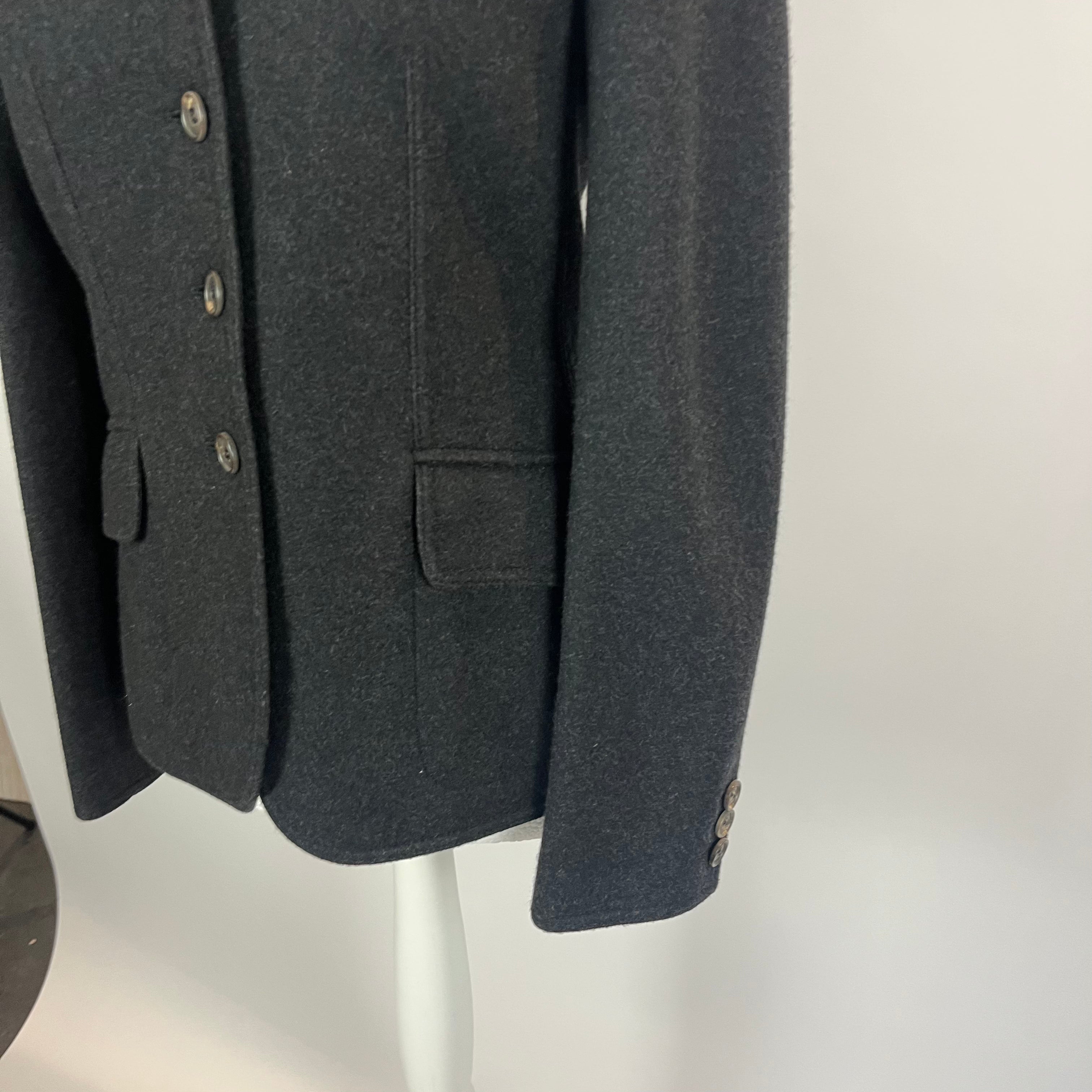 Loro Piana 3000 Charcoal Cashmere & Suede Jacket S