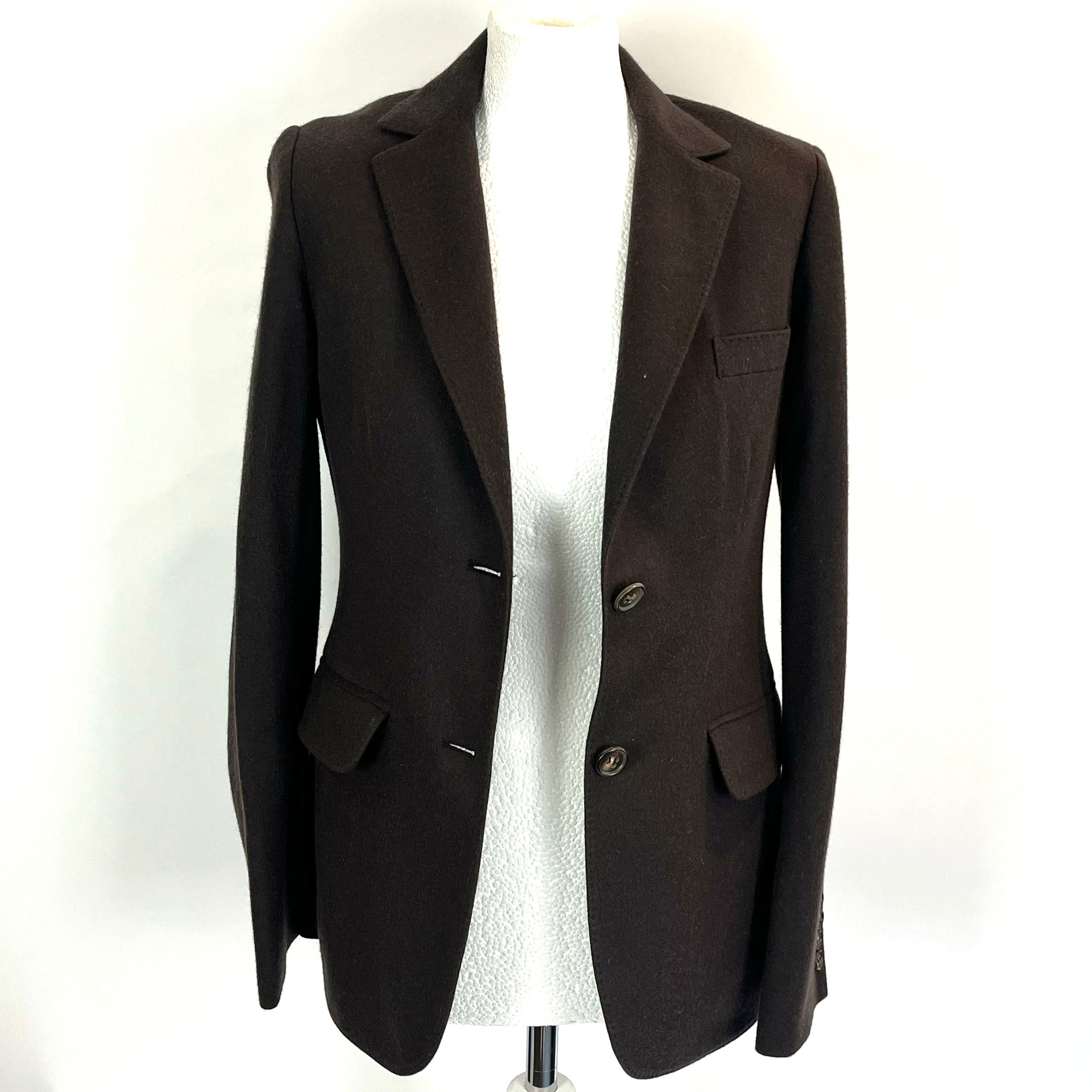 Loro Piana 3000 Chocolate Lightweight Cashmere Jacket S