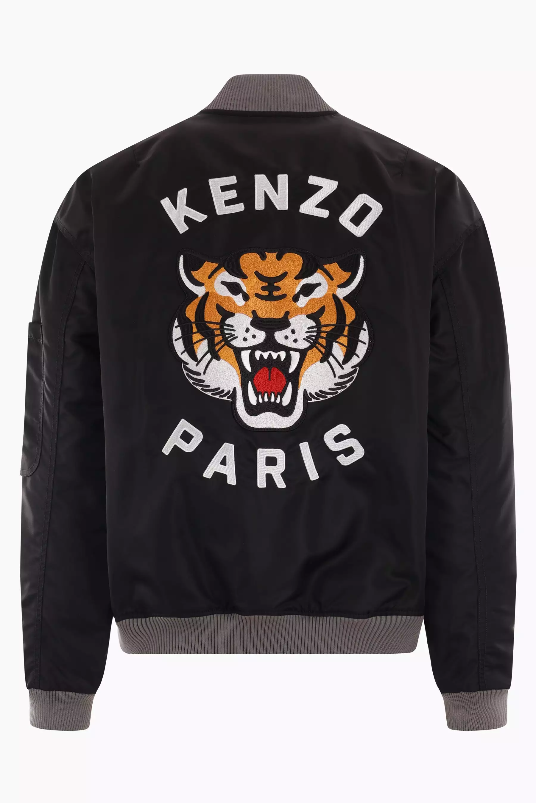 Lucky Tiger nylon padded bomber jacket