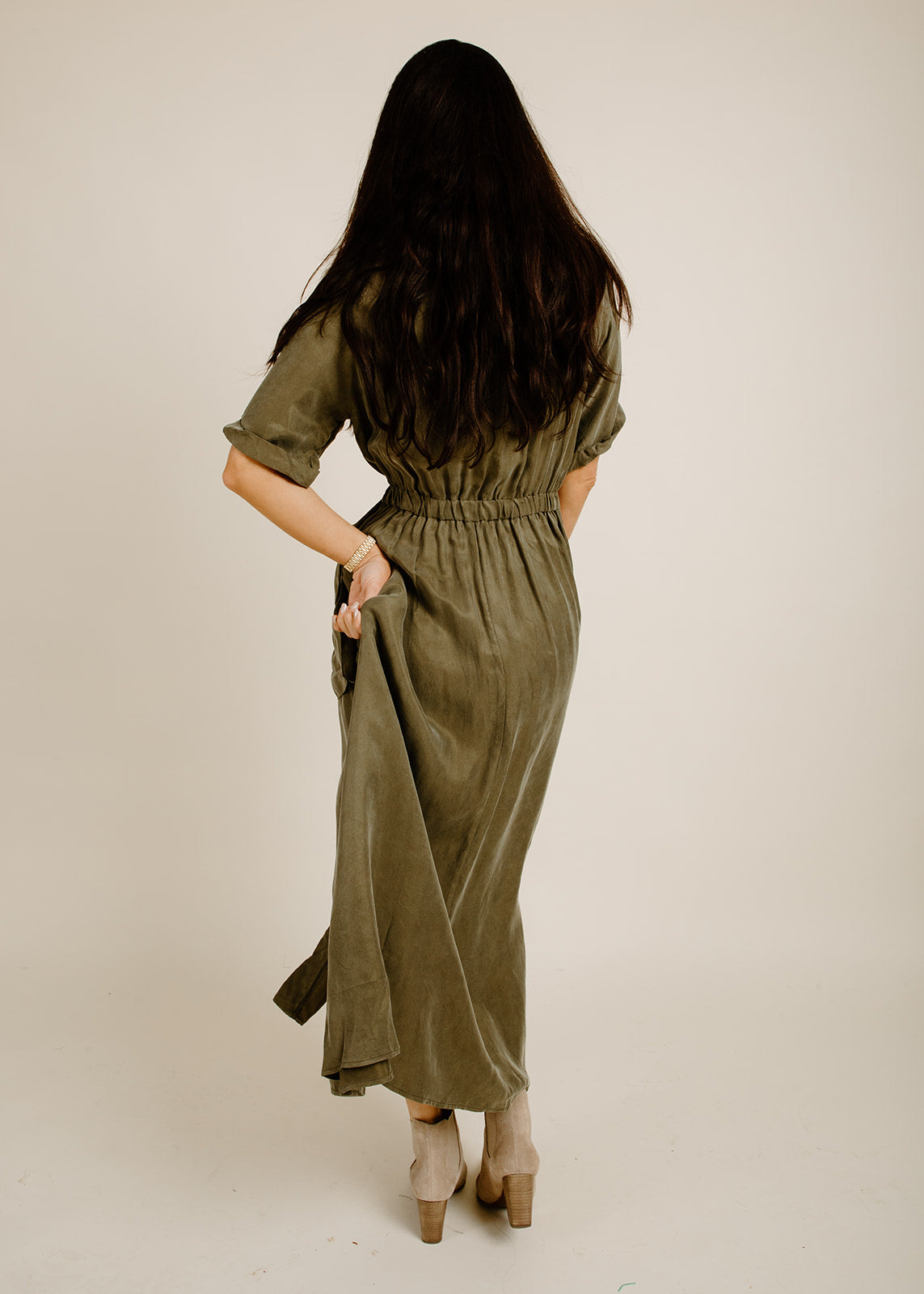 Millie Midi Dress - Olive