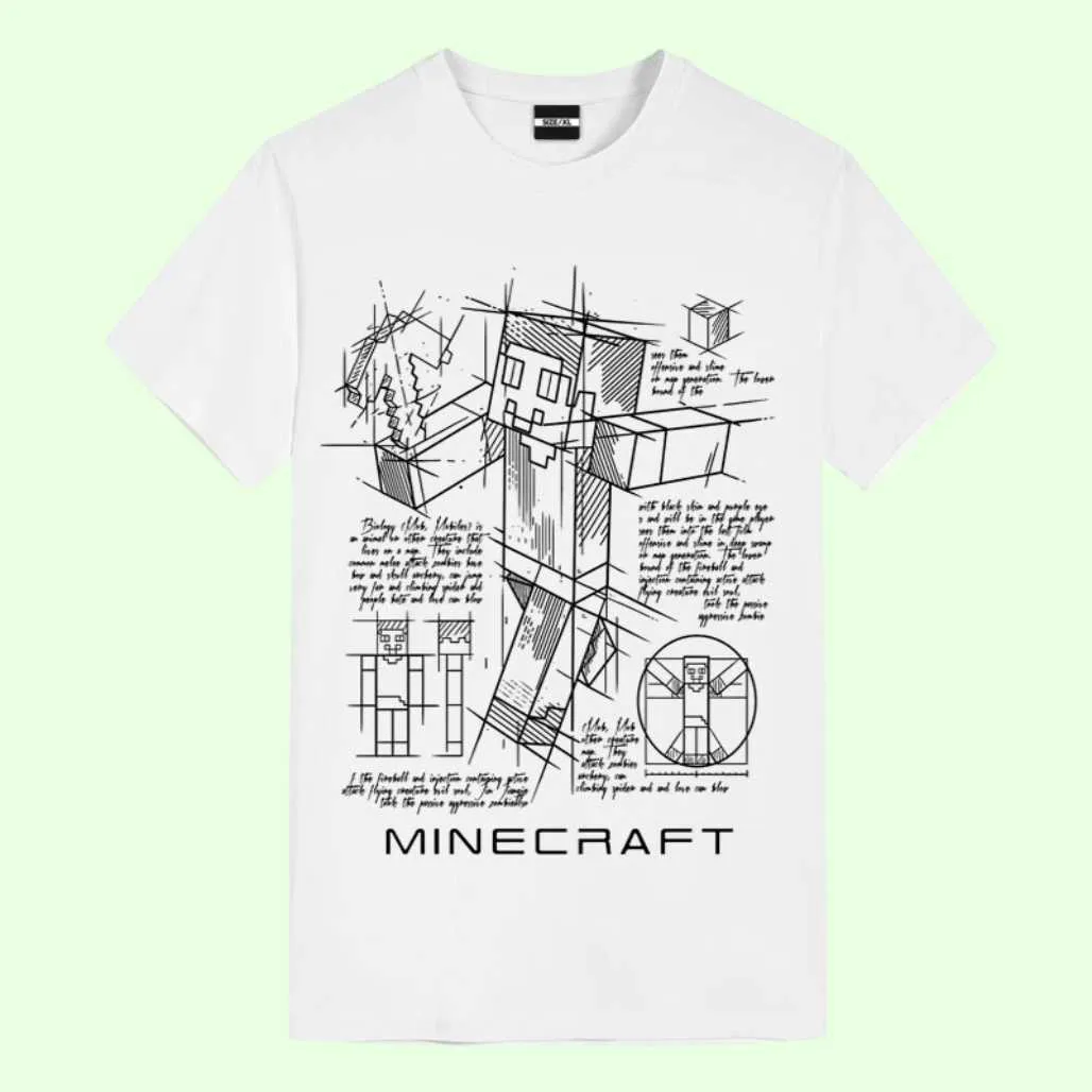 Minecraft Game Anime Graphic Tees