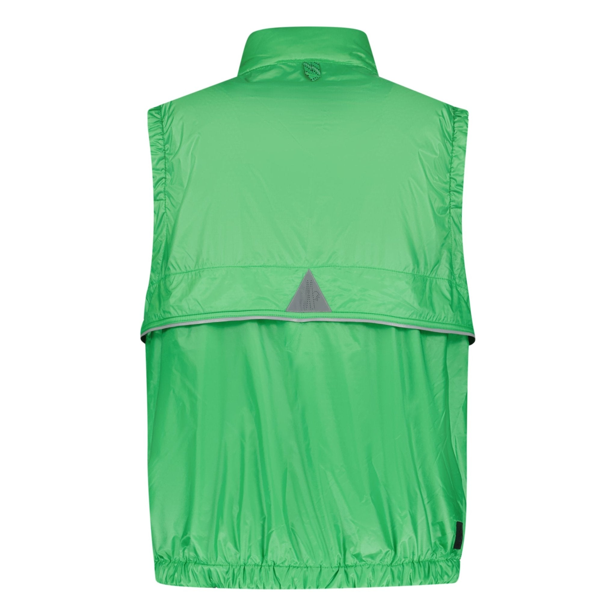 MONCLER GRENOBLE 'OLLON' FABRIC GILET GREEN