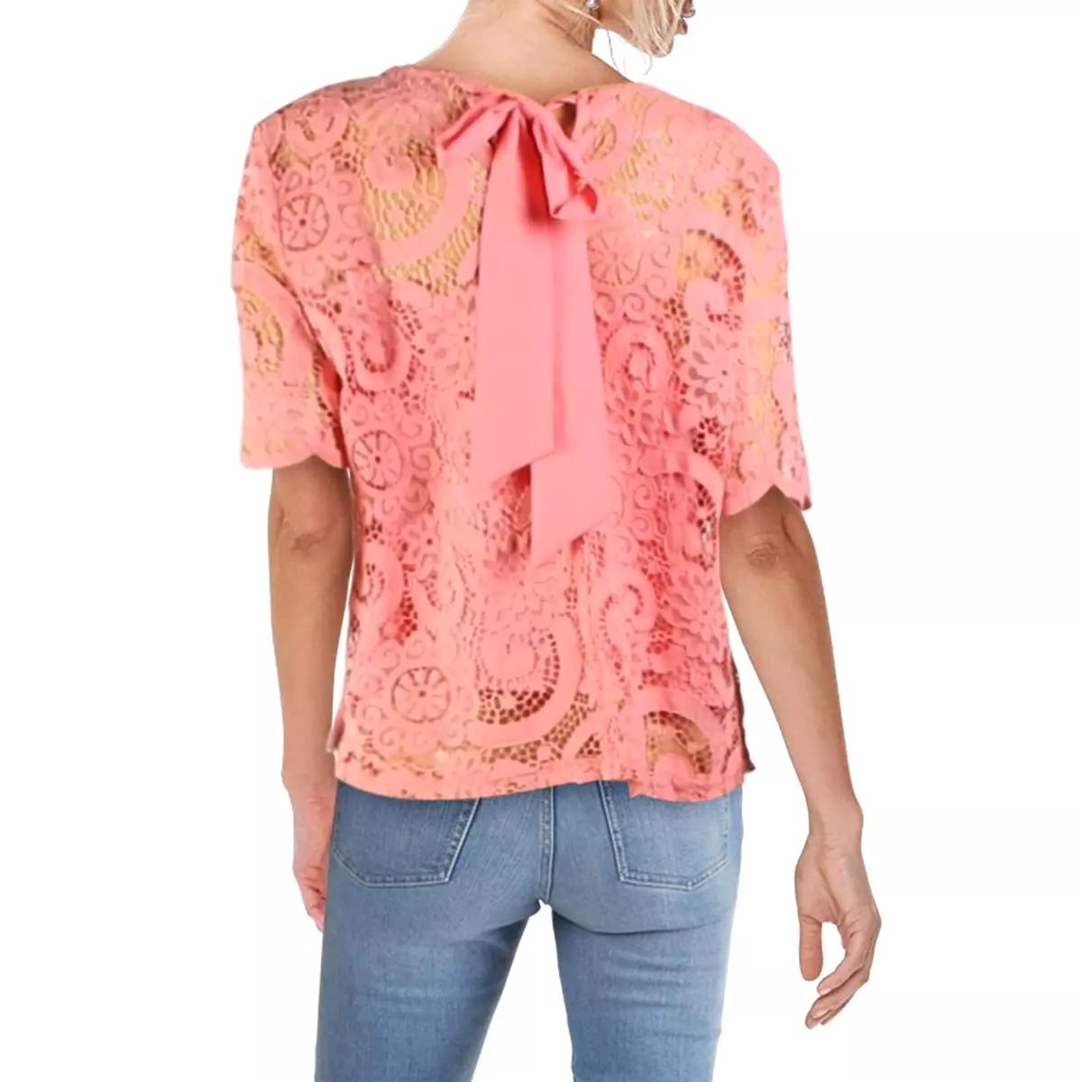 Nanette Nanette Lepore Womens Shell Lace Blouse