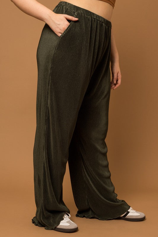 Natalia Plisse Pants