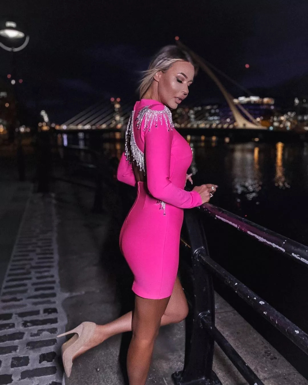 Noelia Pink Mini Dress