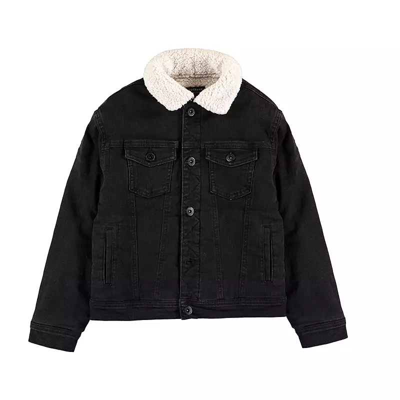 Nukutavake Boys Shearling Denim Jacket 7410-67