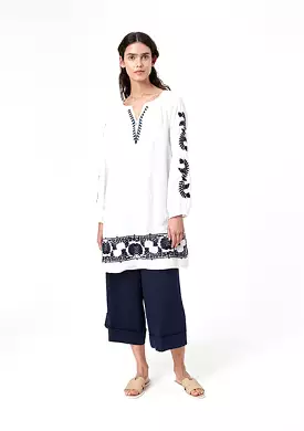 Off White Ethnic Tunic