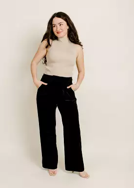 Onyx Velvet Pants