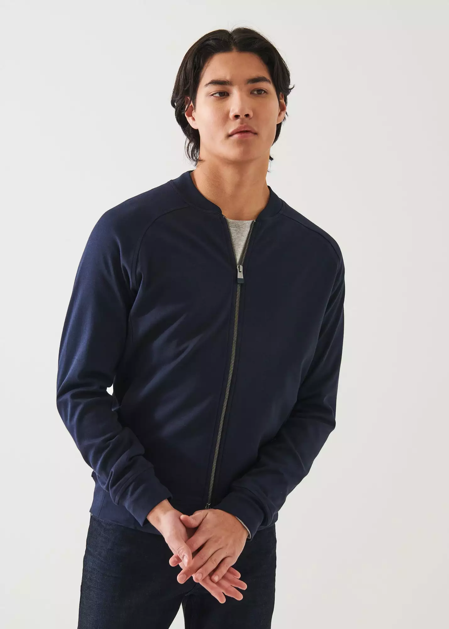 PIMA COTTON INTERLOCK BOMBER JACKET