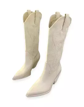 PU Leather Cowboy Boots